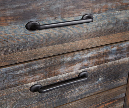 Commode à 6 tiroirs Abby pour chambre à coucher, 58,7 L x 36,42 H - Marron | Commode Abby de 58,7 po (L) x 36,42 po (H) à 6 tiroirs pour la chambre à coucher - brune