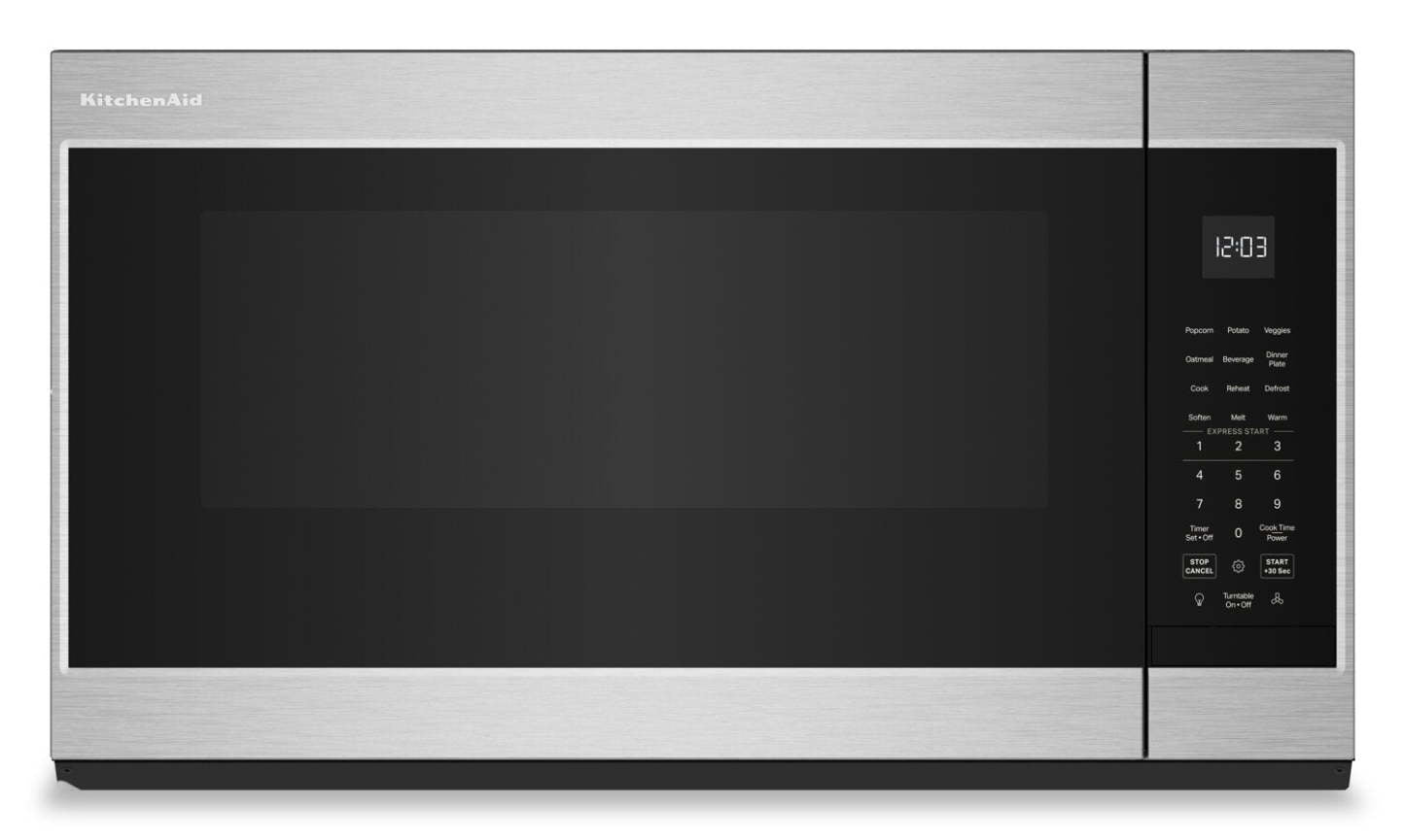 KitchenAid 1,9 Cu. Fort. Micro-ondes à hotte intégrée avec 7 fonctions de capteur - Acier inoxydable - YKMMS130RPS | Quatre à micro-ondes à hotte intégrée KitchenAid de 1,9 pi³ avec 7 fonctions par capteur - acier inoxydable - YKMMS130RPS | YKMMS13S