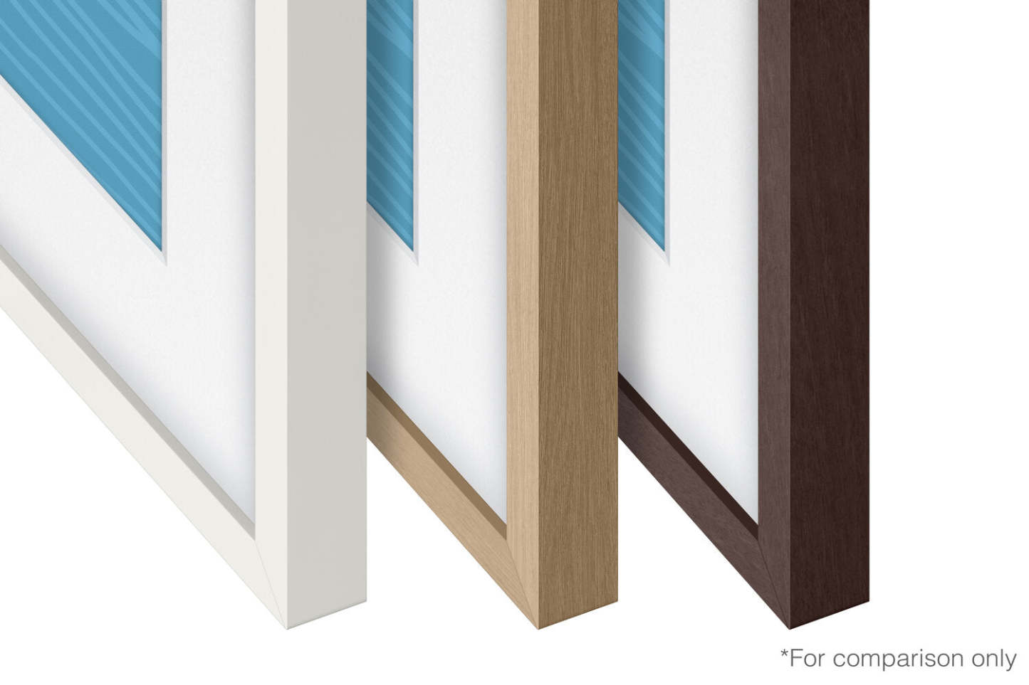 Samsung Bezel personnalisable pour téléviseur The Frame 55 - Brun moderne | Cadre personnalisable Samsung pour 55 The Frame TV - Brun moderne | SCFA55BW