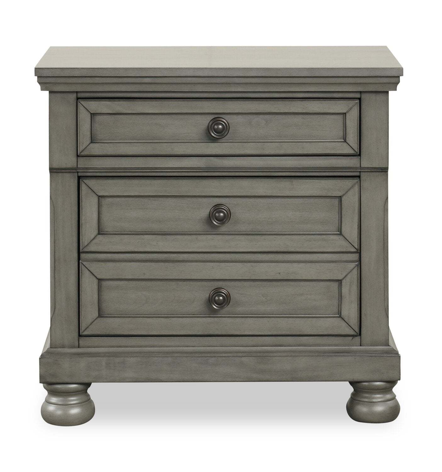 Chelsea 6pc Bedroom Set with Storage Bed, Dresser & Mirror, Grey - Queen Size | Ensemble de chambre à coucher Chelsea 6 pièces avec lit de rangement, commode et miroir, gris - taille queen