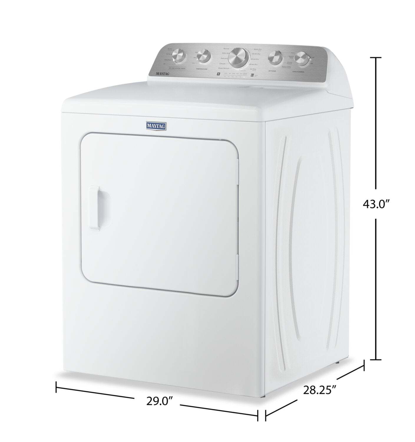 Maytag 7,0 Cu. Fort. Sécheuse électrique Pet Pro - Blanc - YMED5605RW | Sécheuse électrique Animal Pet Pro de Maytag de 7,0 pi3 - blanche - YMED5605RW