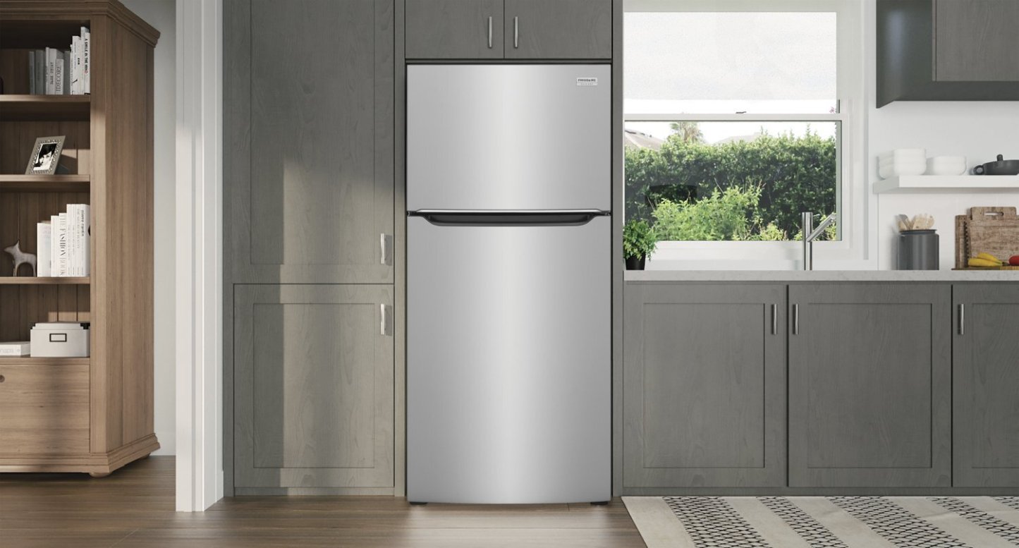 Réfrigérateur Frigidaire de 30 20 pi³ et de congélateur supérieur - acier inoxydable résistant aux traces de doigts - GRTE2055AF | Frigidaire 30 20 Cu. Ft. Top Freezer Refrigerator – Fingerprint Resistant Stainless Steel - GRTE2055AF