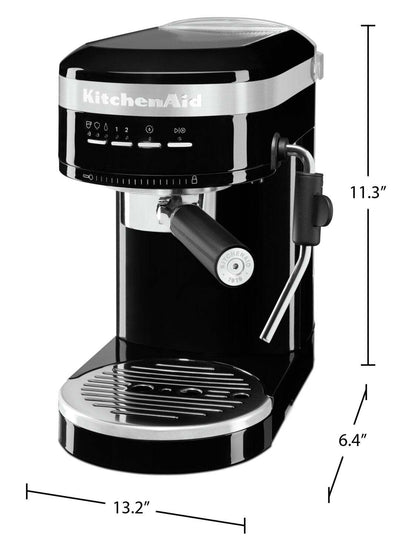 Machine à expresso semi-automatique en métal KitchenAid - KES6503OB | Machine à expresso semi-automatique KitchenAid en métal - KES6503OB | KES6503B