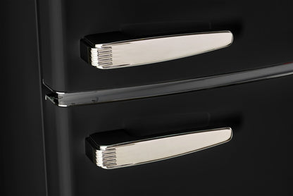 Unique Classic Retro 24 11 Cu Ft. Top Freezer Refrigerator – Midnight Black - UNQ-310L B TM | Réfrigérateur Classic Rétro d’Unique de 24 po et de 11 pi3 à congélateur supérieur - noir minuit - UNQ-310L B TM