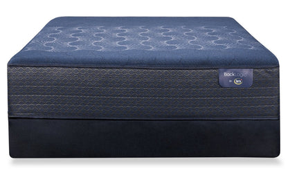 Serta Back Logic 5.0 Ensemble de matelas extra ferme pour lit double | Ensemble matelas très ferme à plateau-coussin lisse Back Logic 5.0 de Serta pour lit double