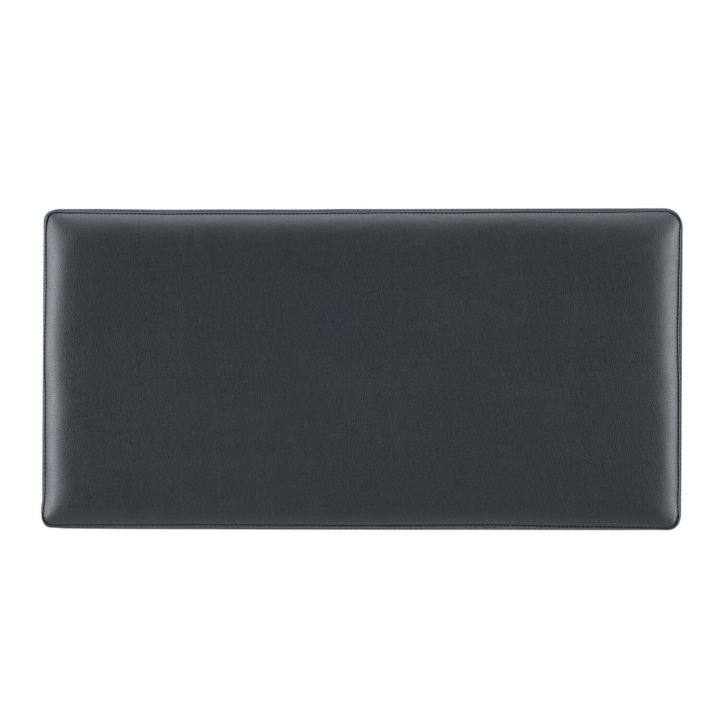 Edmonton 32 Storage Ottoman - Navy Faux Leather|Pouf de rangement Edmonton de 32 po - similicuir bleu marine