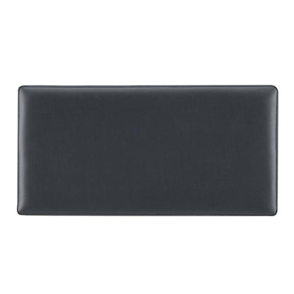 Edmonton 32 Storage Ottoman - Navy Faux Leather|Pouf de rangement Edmonton de 32 po - similicuir bleu marine