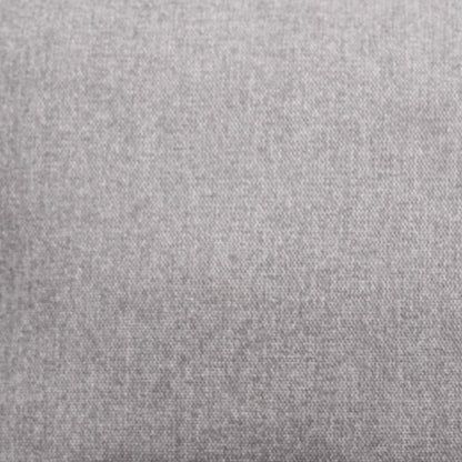 Sofa sectionnel Kassia de Kort & Co. 2 pièces en tissu d’apparence lin avec base et pattes en bois - gris