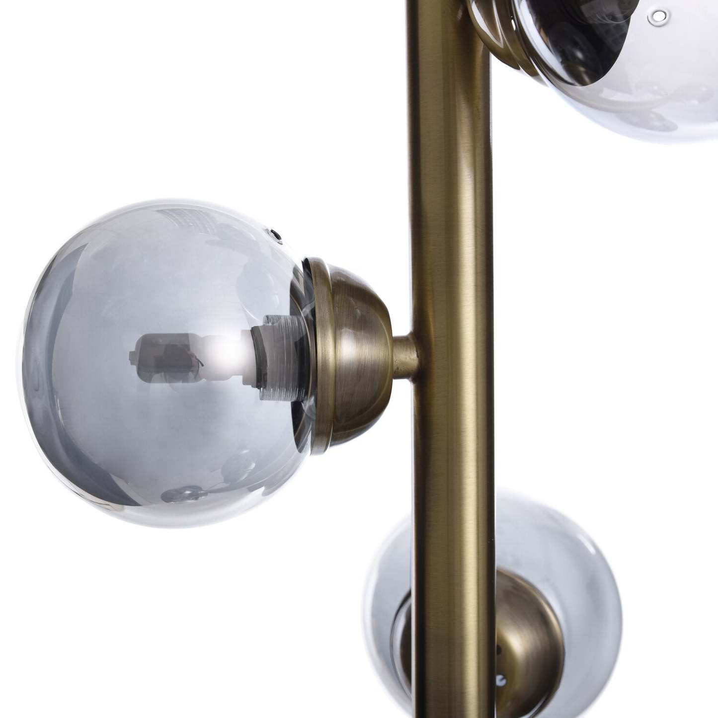 Lampadaire Bennie 61.25 5 Lumières Noir et Doré|Lampe à pied Bennie de 61,25 po noire et dorée à 5 ampoules