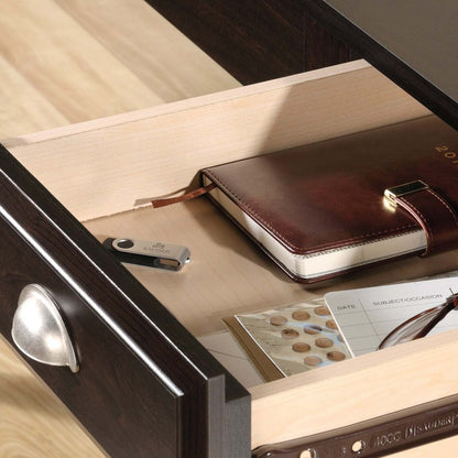 Bureau traditionnel Murray de 53 po avec dessus relevable et rangement - brun foncé