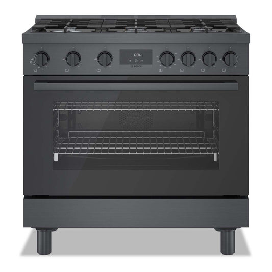 Cuisinière à gaz amovible Bosch de série 800 de 3,4 pi3 de style industriel - HGS8645UC | HGS8645U