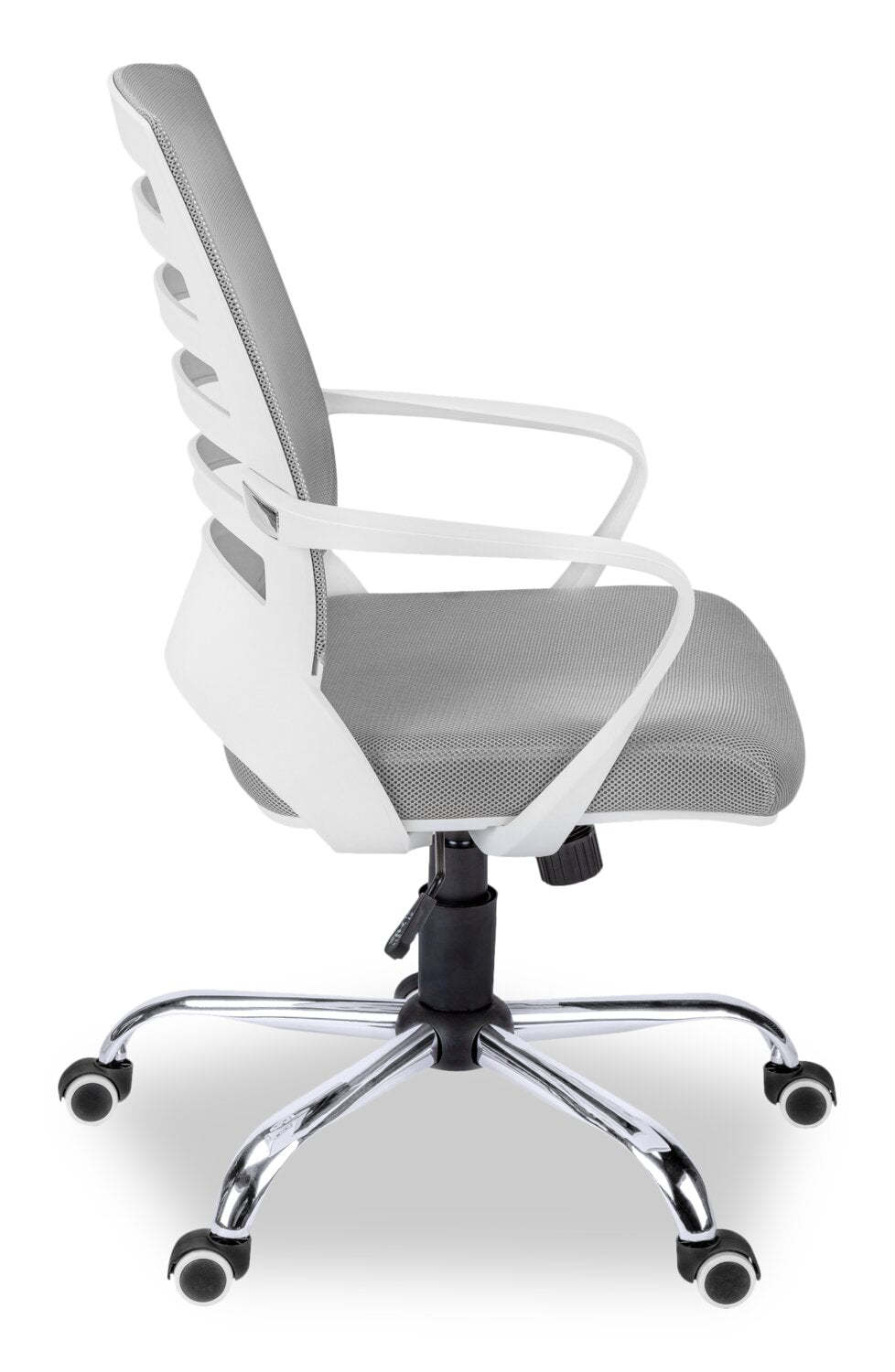 Felton 24 Office Chair - White with Grey Mesh|Chaise de bureau Felton de 24 po - blanche avec mailles grises