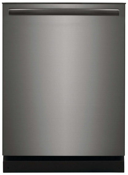 Frigidaire Gallery 24 Lave-vaisselle encastrable à commande supérieure 52 dBA - Acier inoxydable noir Smudge-Proof™… | Lave-vaisselle encastré Frigidaire Gallery de 24 po et de 52 dBA avec commandes sur le dessus - acie…