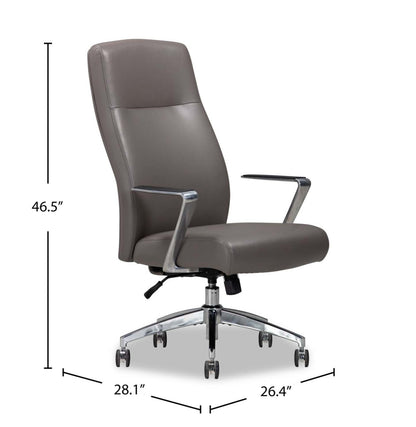 Sealy® Clyde 26.4 Office Chair - Grey Brown|Chaise de bureau Clyde de SealyMD de 26,4 - brun-gris