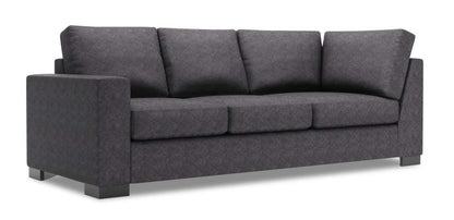 Sofa Lab Track LAF Sofa Return - Charbon de luxe | Sofa de gauche pour rallonge Track de la collection Sofa Lab - Charbon de luxe | TR152993