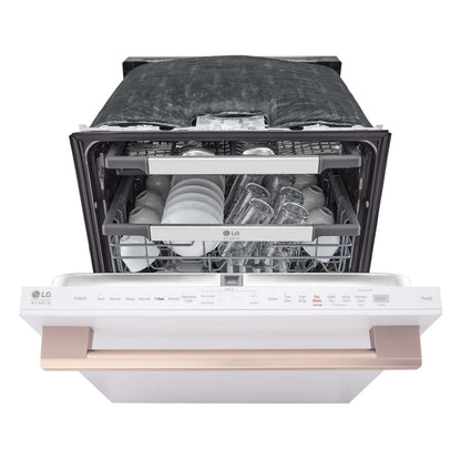 LG Studio 24 40 dBA Lave-vaisselle intelligent encastré à commandes sur le dessus - Essence blanche - SDWB24W3 | Lave-vaisselle intelligent encastré LG Studio à 40 dBA de 24 po avec commandes sur le dessus - essence blanche - SDWB24W3 | SDWB24W3