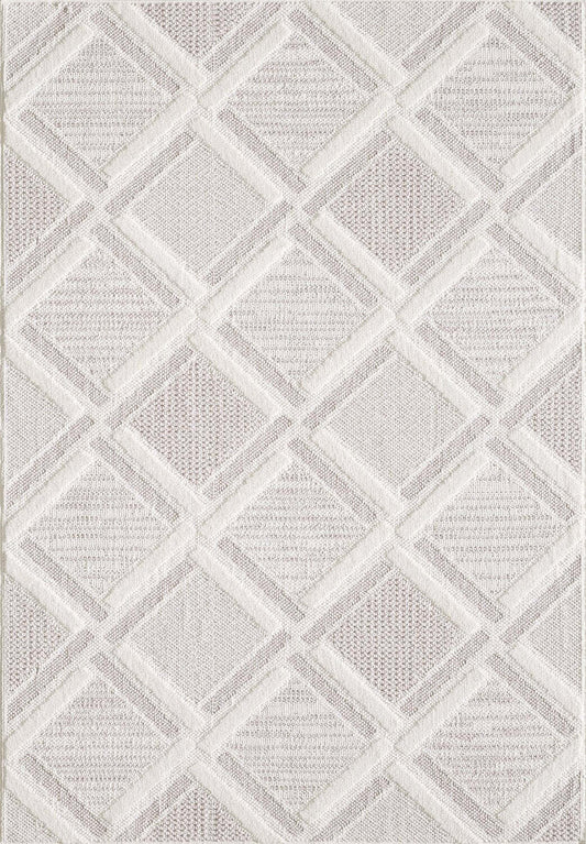 Tapis marocain beige Knox - 7'11 x 10'10 | Tapis Knox beige à motif marocain - 7 pi 11 po x 10 pi 10 po