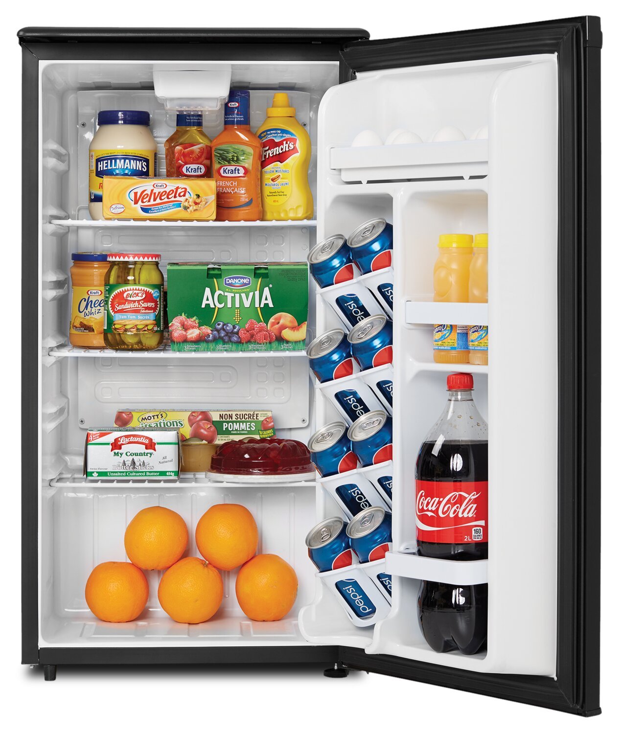 Danby 17,7 3,3 Cu. Fort. Mini-réfrigérateur à une porte - Noir - DAR033A1BDD | Mini réfrigérateur Danby de 3,3 pi³ et de 17,7 po à 1 porte - noir - DAR033A1BDD