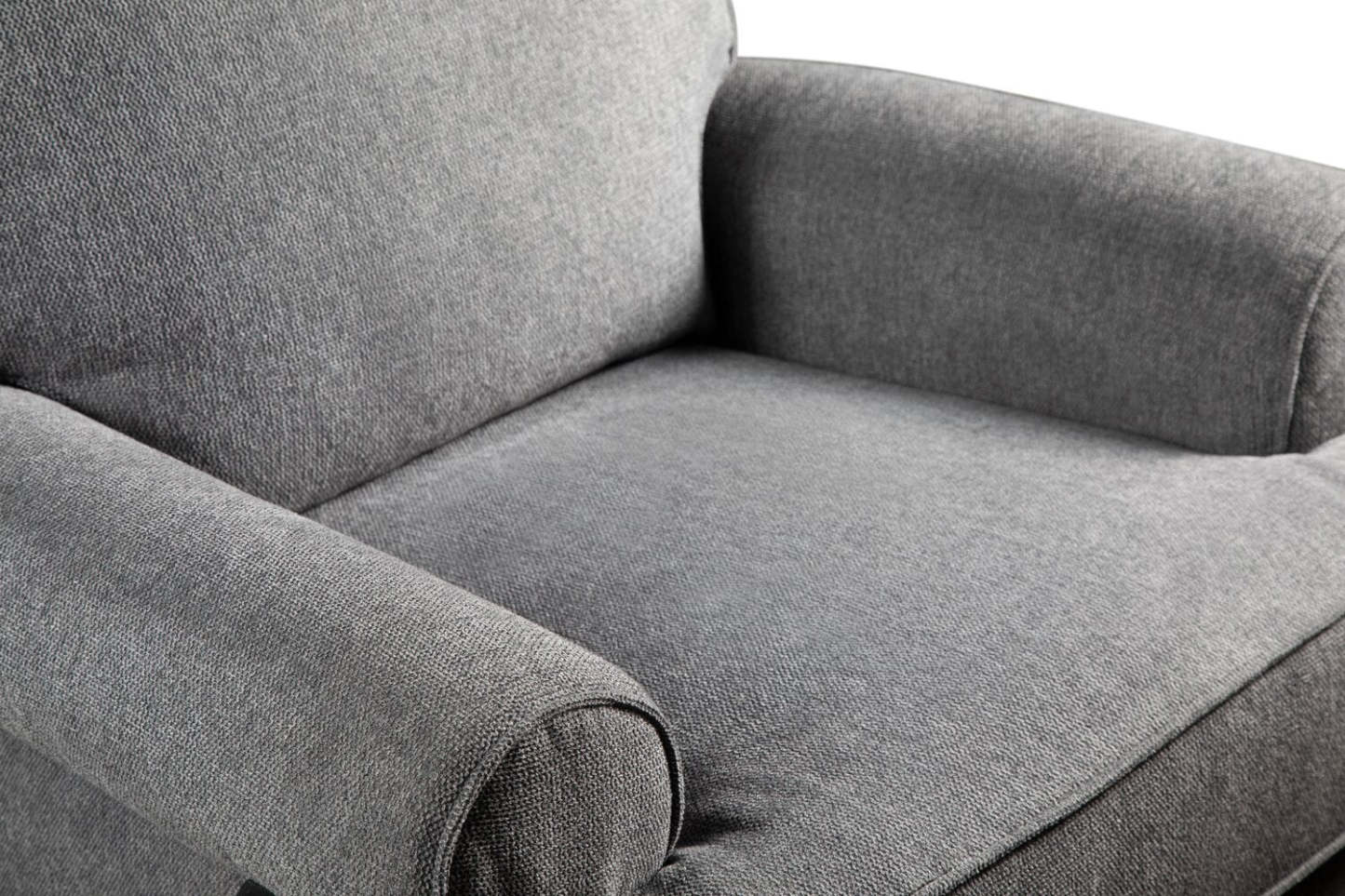 Bevin 34.4 Grey Chenille Fabric Swivel Glider Reclining Chair | Fauteuil pivotant, glissant et inclinable Bevin de 34,4 po en tissu de chenille gris