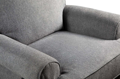 Bevin 34.4 Grey Chenille Fabric Swivel Glider Reclining Chair | Fauteuil pivotant, glissant et inclinable Bevin de 34,4 po en tissu de chenille gris