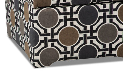 Made in Canada Nina 39 Linen-Look Fabric Accent Storage Ottoman | Pouf de rangement d’appoint Nina de 39 po fabriqué au Canada en tissu d’apparence lin