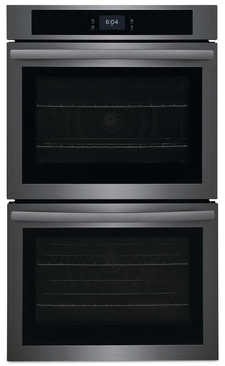 Frigidaire 30 5.3/5.3 Cu. Ft. Electric Double Wall Oven with Fan Convection - Black Stainless Steel… | Four mural double électrique Frigidaire de 5,3/5,3 pi³ et de 30 po avec convection à ventilateur - a…