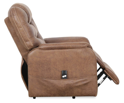 Landon 34 Microfibre Power Lift Reclining Chair - Brown | Fauteuil inclinable électrique Landon de 34 po en microfibre - brun