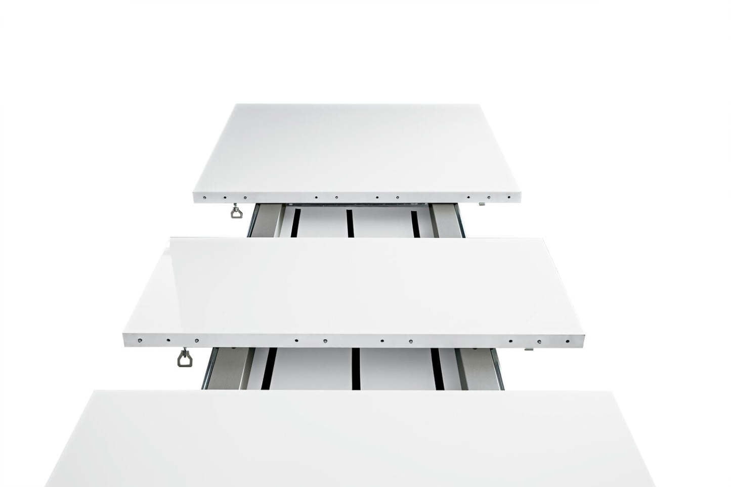 Table de salle à manger Raia - fabriquée en Italie, base piédestal, moderne, 71 po (L) - blanche