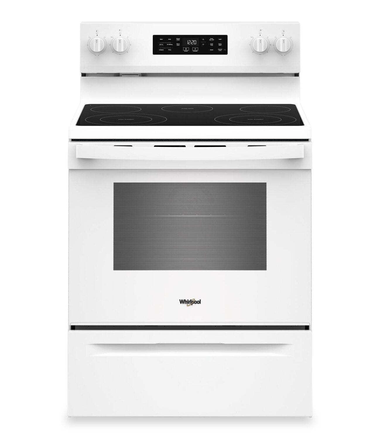 Cuisinière électrique Whirlpool de 5,3 pi3 avec cuisson à air - blanche - YWFES4530SW