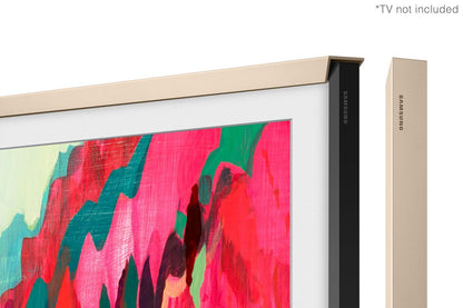 Cadre décoratif personnalisable pour téléviseur The Frame Pro de 75 po de Samsung - sable doré biseauté