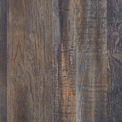 Ensemble de chambre à coucher Abby 5 pièces pour enfants avec lit de rangement latéral, commode, miroir, lumière DEL et port USB, brun - lit simple