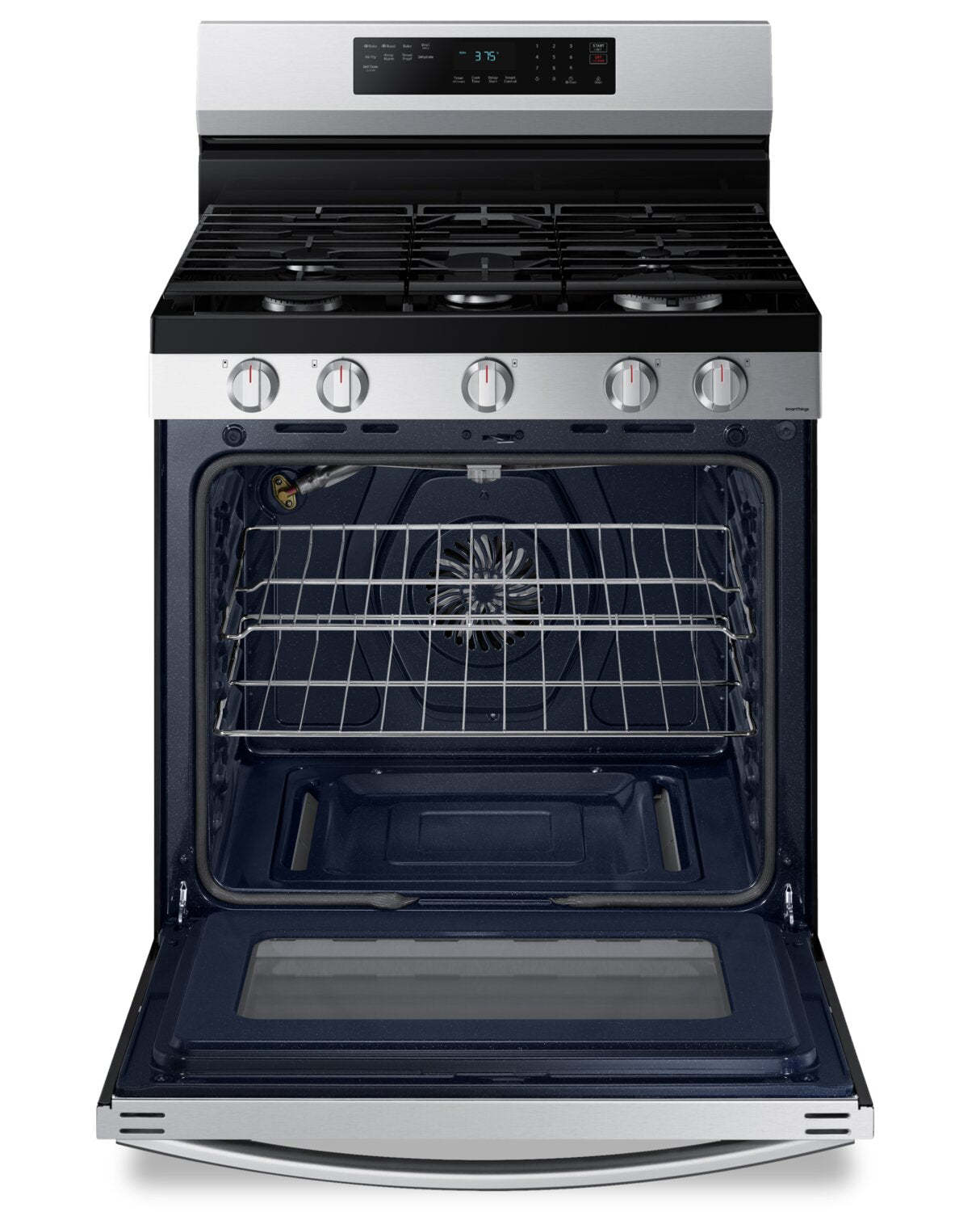 Cuisinière intelligente à gaz amovible Samsung de 6 pi³ avec friture à air - acier inoxydable - NX60A6511SS/AA | Samsung 6 Cu. Ft. Smart Gas Free Standing Range with Air Fry - Stainless Steel - NX60…