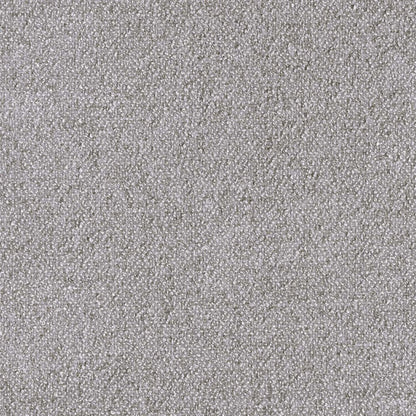 Lit de rangement Amos rembourré en tissu gris avec tête de lit à canaux et 3 tiroirs intégrés - format grand lit