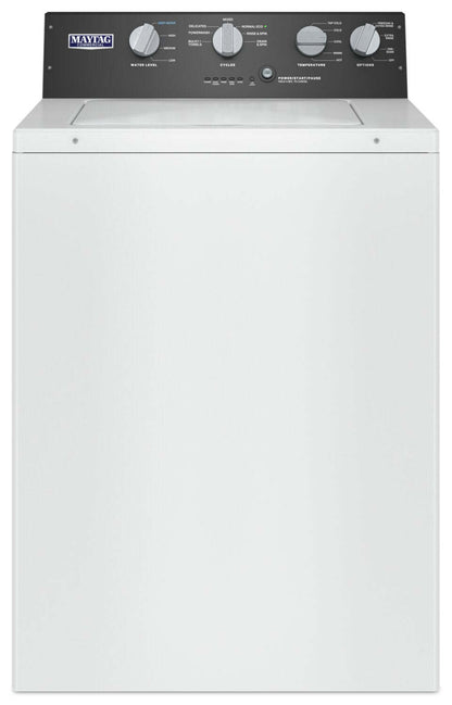 Maytag 4 Cu. Ft. Top-Load Commercial-Grade Residential Washer - MVWP586GW  | Laveuse Maytag résidentielle à chargement par le haut de 4 pi3 de qualité commerciale - MVWP586GW  | MVWP586W