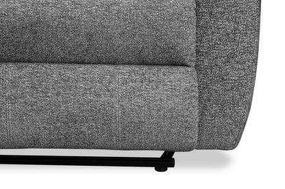 Chandler 60 Chenille Fabric Power Reclining Loveseat - Grey | Causeuse à inclinaison électrique Chandler de 60 po en tissu de chenille - gris
