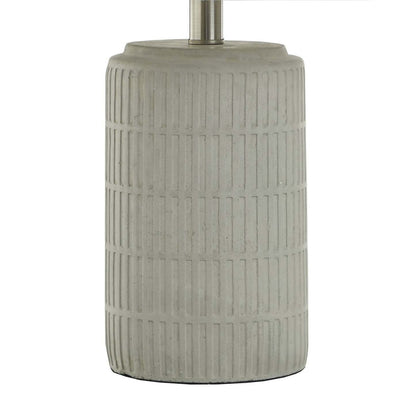 Lampe de table Archer de 21 po en céramique gris et blanc