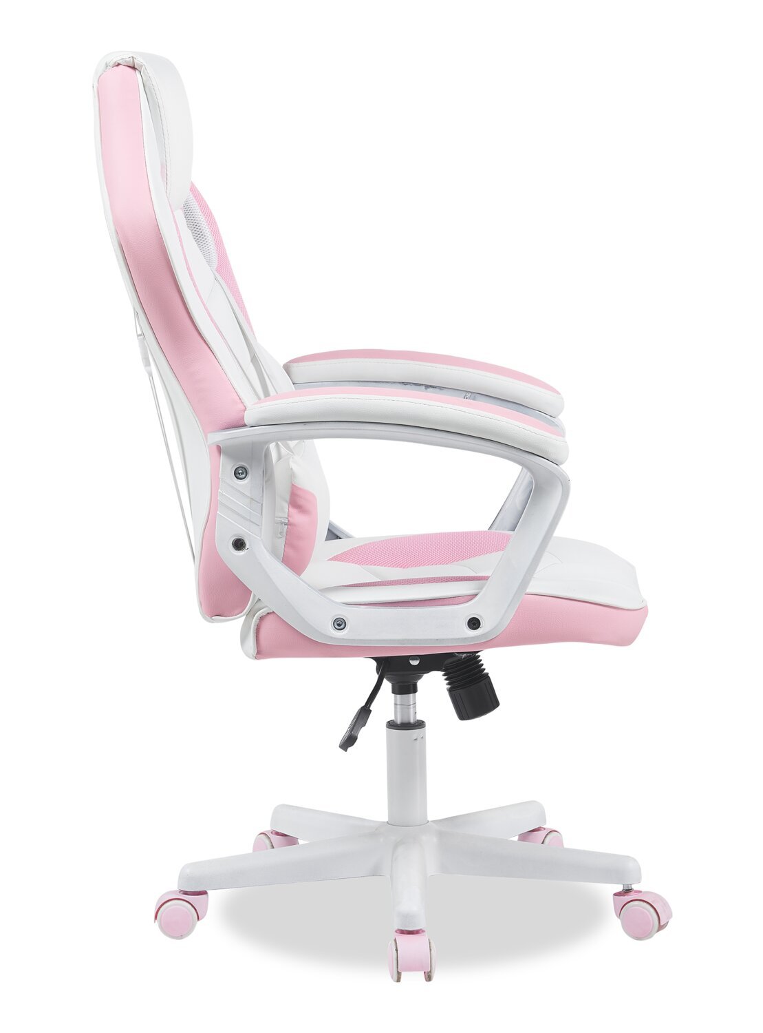 Chaise de jeu ergonomique Velocity 24 - Blanc et rose | Fauteuil de jeu ergonomique Velocity de 24 po - blanc et rose