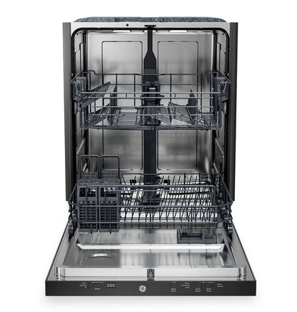 GE 24” 50 dBA Top Control Dishwasher with Auto Open Dry - Stainless Steel - GBT500SSVSS  | Lave-vaisselle GE de 24 po et de 50 dBA avec commandes sur le dessus et séchage avec ouverture automatique - acier inoxydable - GBT500SSVSS