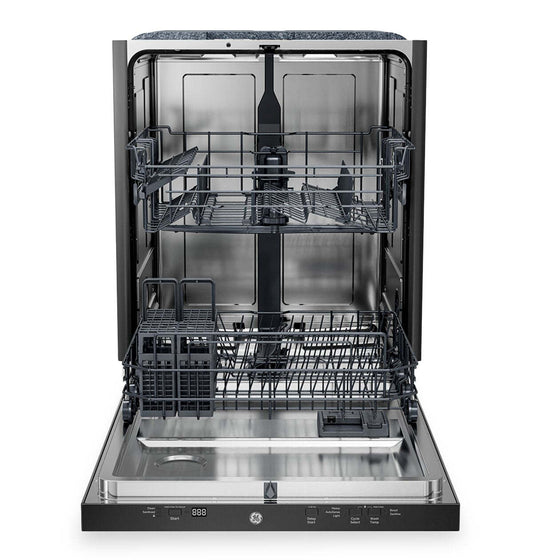 GE 24” 50 dBA Top Control Dishwasher with Auto Open Dry - Stainless Steel - GBT500SSVSS  | Lave-vaisselle GE de 24 po et de 50 dBA avec commandes sur le dessus et séchage avec ouverture automatique - acier inoxydable - GBT500SSVSS