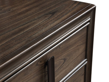 Commode de chambre à coucher Kane, 5 tiroirs, 35,4 L x 53 H - Marron | Commode verticale Kane de 35,4 po (L) x 53 po (H) à 5 tiroirs pour la chambre à coucher - brune