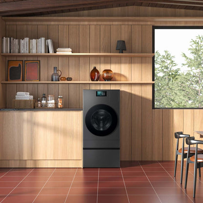 Piédestal Samsung Bespoke AI Laundry Combo™ avec tiroir de rangement - Acier foncé - WE702NZ/US | Piédestal pour laveuse-sécheuse IA Laundry ComboMC Bespoke de Samsung avec tiroir de rangement - WE702NZ/US | WE702NZS