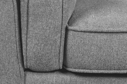 Fauteuil Kassia de Kort & Co. de 40,9 po en tissu d’apparence lin avec base et pattes en bois - gris