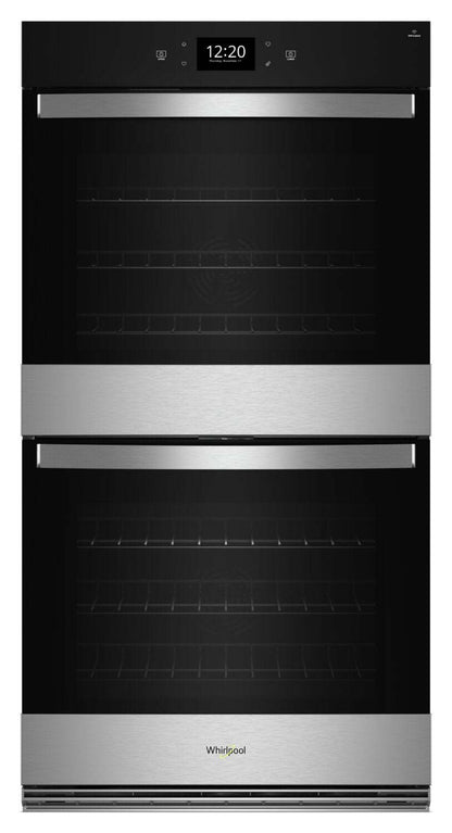 Four mural double électrique Whirlpool de 10 pi³ et de 30 po avec convection véritable - acier inoxydable résistant aux empreintes digitales