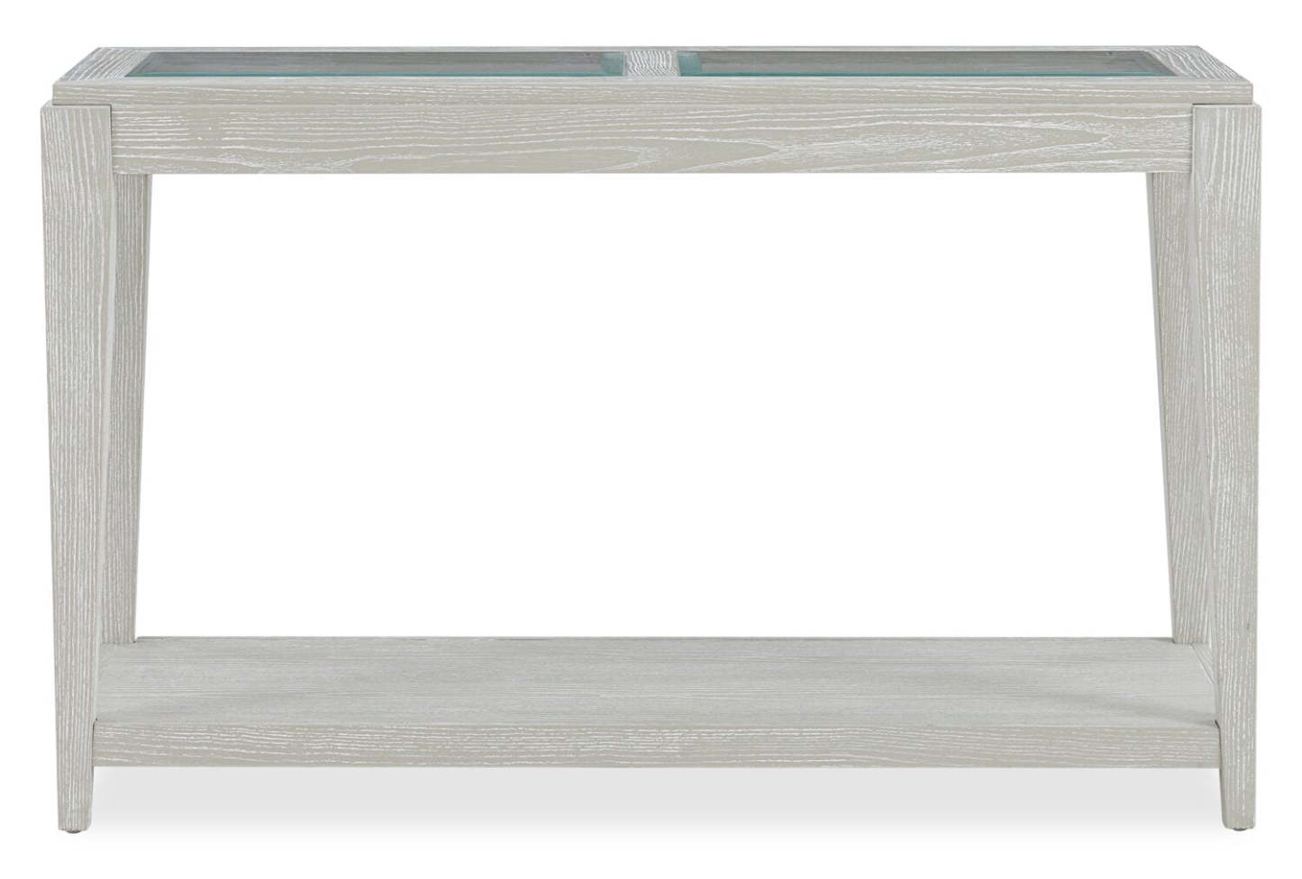 Table de canapé en bois massif Vida 47,5" avec étagère - Sable | Table de salon Vida 47,5 po en bois massif avec tablette - sable | VIDWHSTB