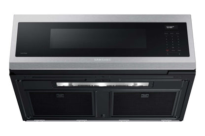 Samsung 1,1 Cu. Fort. Micro-ondes à hotte intégrée avec 550 CFM et Wi-FI - Acier inoxydable - ME11A7710DS/… | Quatre à micro-ondes à hotte intégrée Samsung de 1,1 pi³ avec 550 pi³/min et Wi-Fi - acier inoxydable …