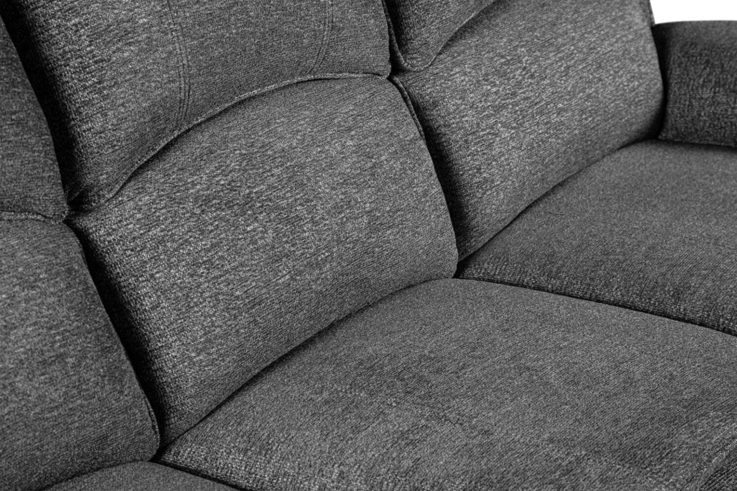 Canapé à inclinaison électrique Chandler de 82 po en tissu chenille - gris