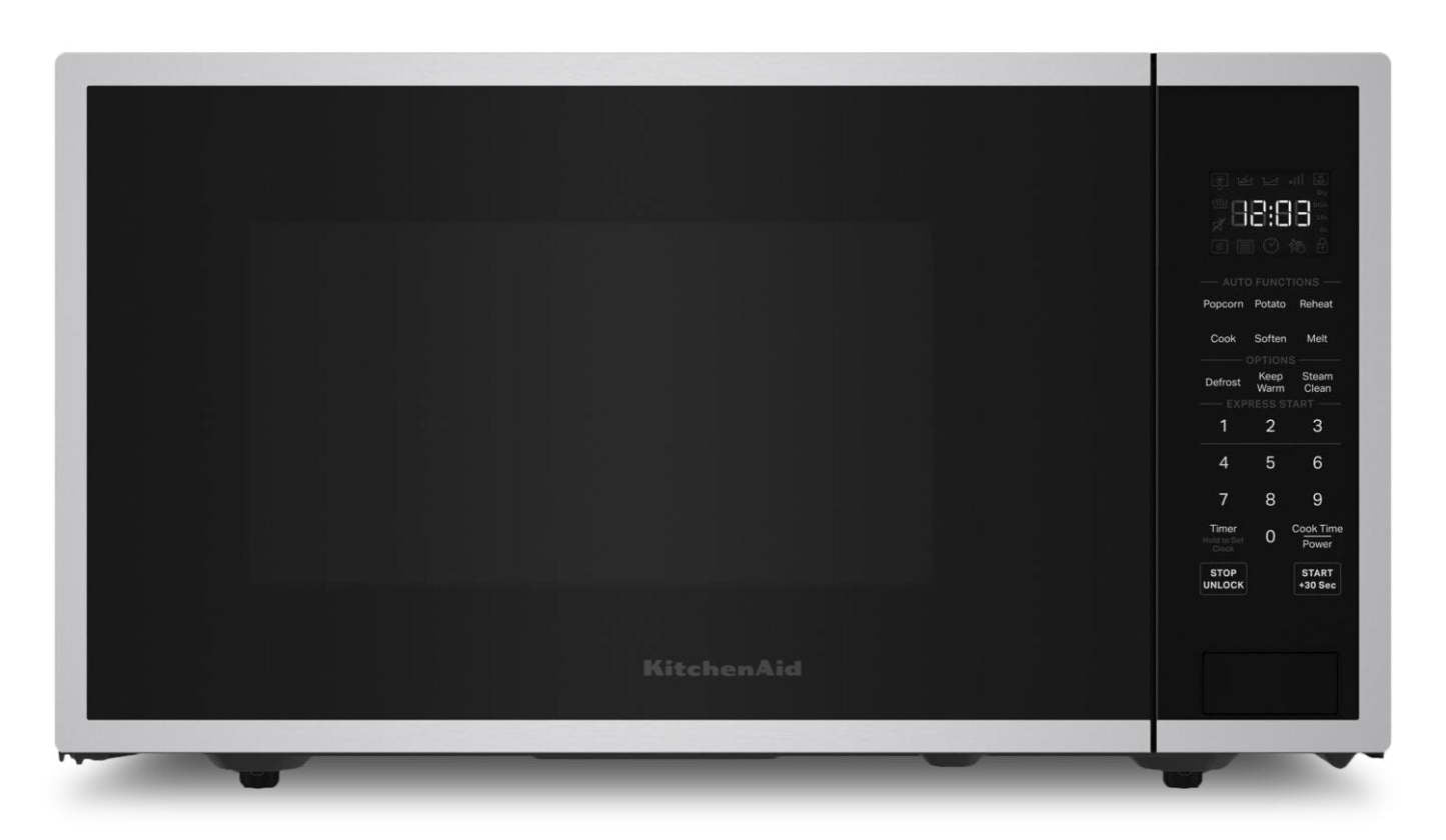 KitchenAid 1,6 Cu. Fort. Micro-ondes de comptoir – Acier inoxydable PrintShield - YKMCS122SPS | Four à micro-ondes de comptoir KitchenAid de 1,6 pi3 - acier inoxydable PrintShieldMC - YKMCS122SPS