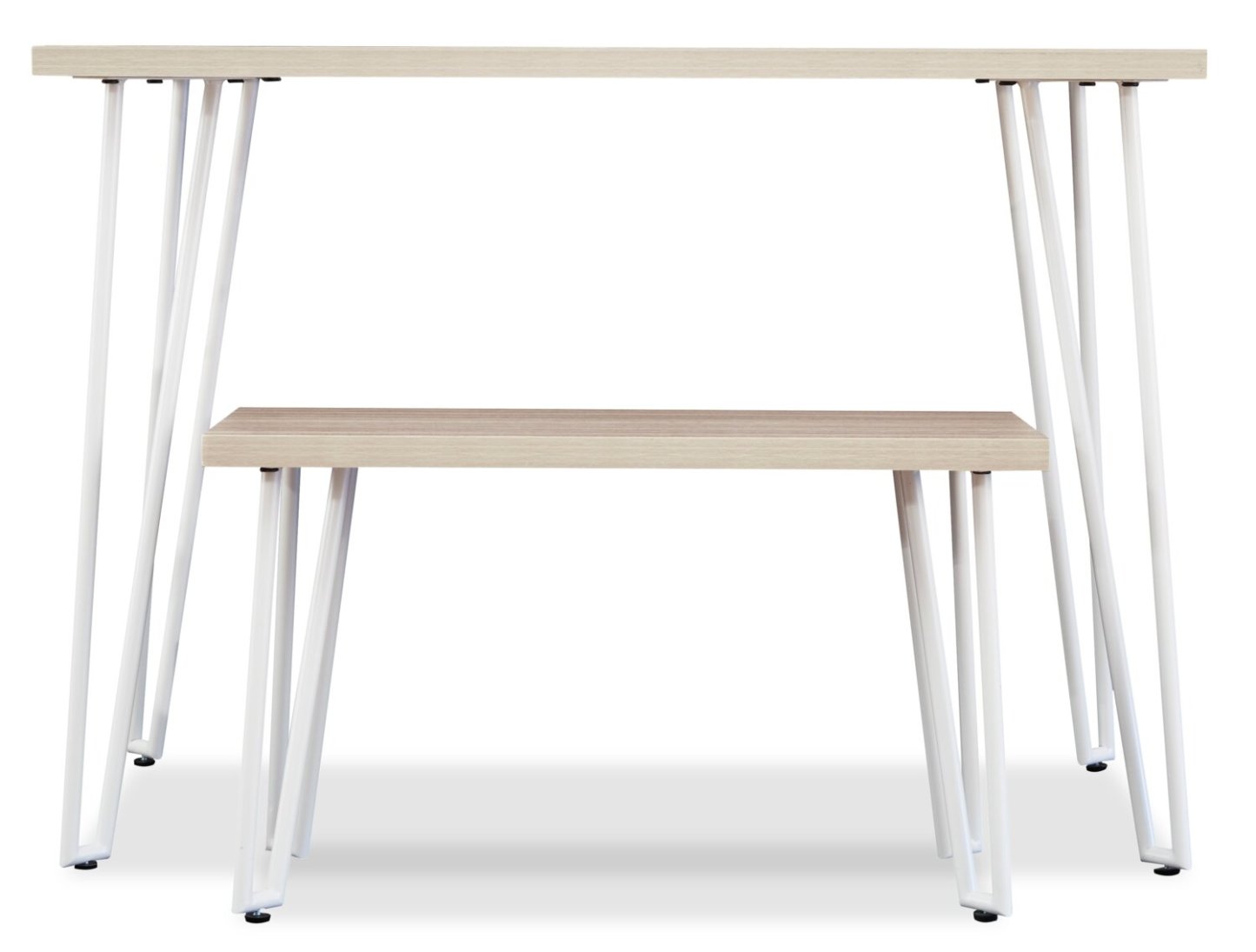 Bureau d'étude Liam avec banc pour enfants - Blanc | Bureau d'étude Liam pour enfants avec banc - blanc