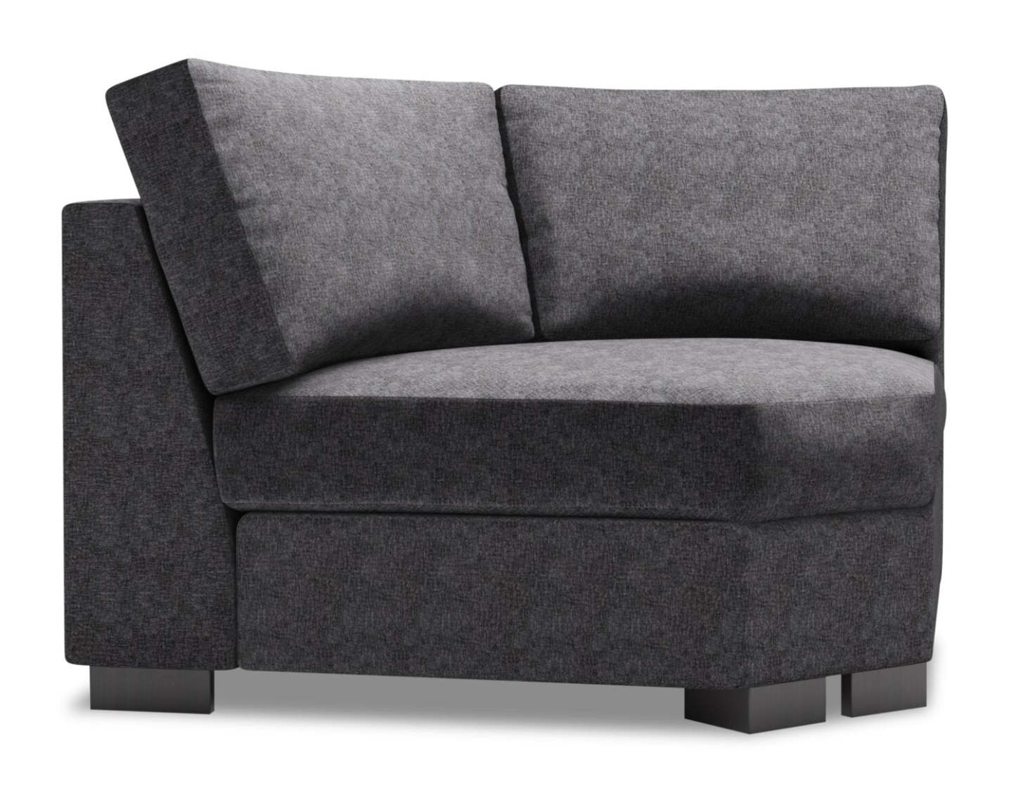 Fauteuil courbé en coin Track de la collection Sofa Lab - Luxury Charcoal | TR842993