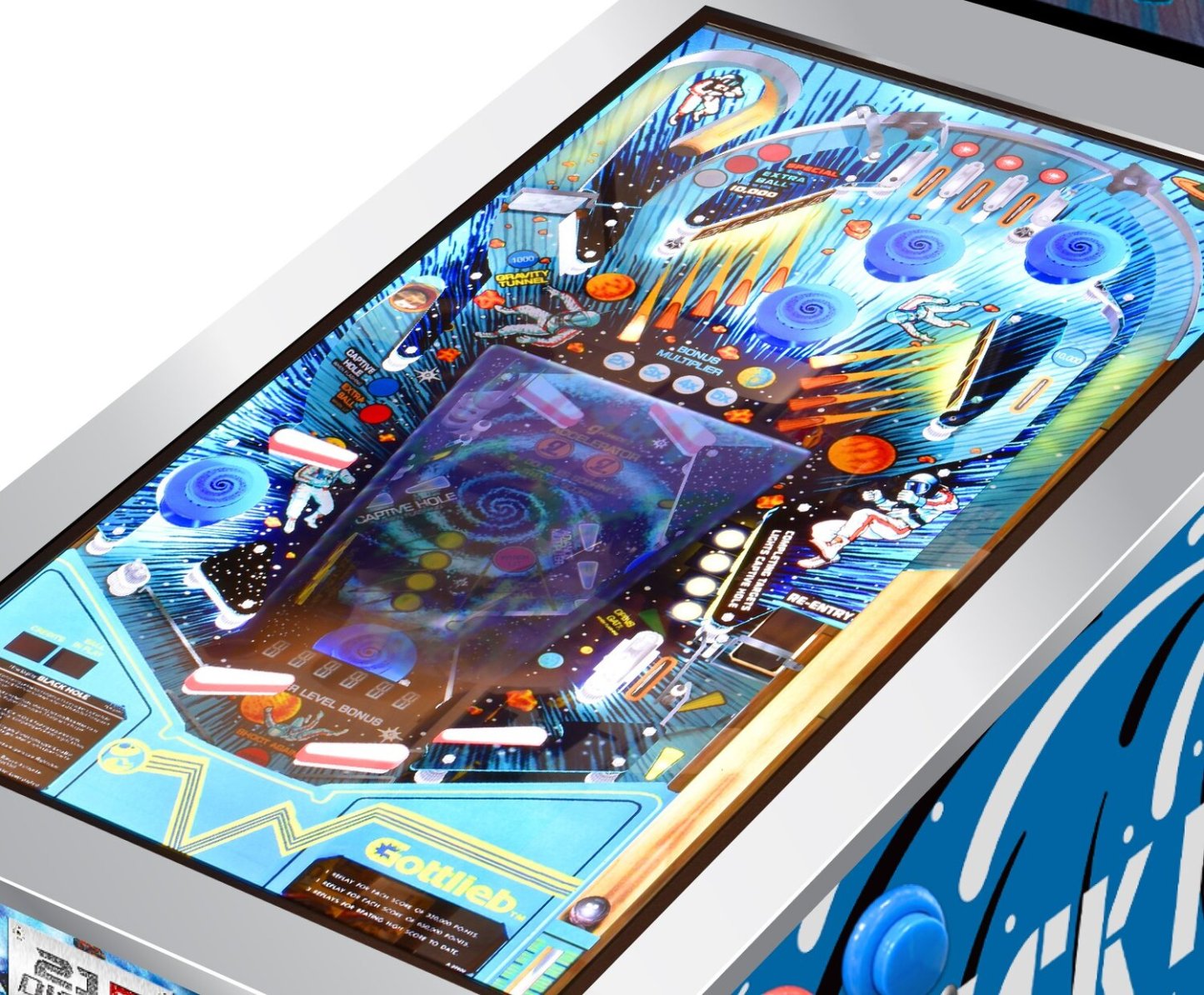 ToyShock Black Hole 12-in-1 Digital Tabletop Pinball | Flipper numérique Black Hole de ToyShock | BLCKHTTP